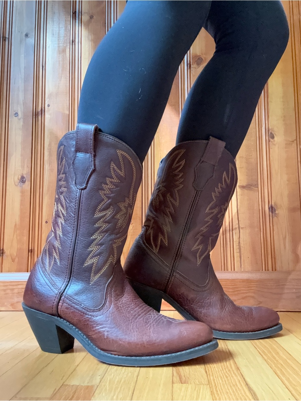Masterson Boot Co RB7467 Women’s 8.5 Brown Leather Western Cowboy Boots